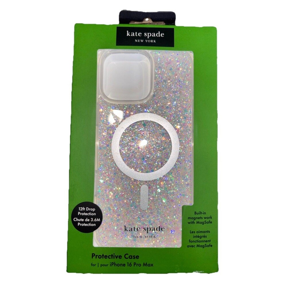 kate spade new york Glitter MagSafe Case for iPhone 16 Pro Max 12ft Drop